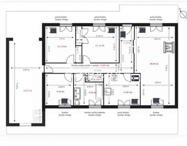 Maison 4 pièces - 95 m²