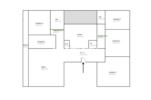 Bureau
         8 pièces
        - 223 m² Exclusivité 650 000 € *