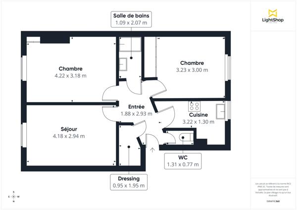 A deux pas du Bois de Vincennes ! Appartement 3 pièces traversant de 52 m², avec buanderie et cave - Rue Marthe Chenal, Saint-Maurice