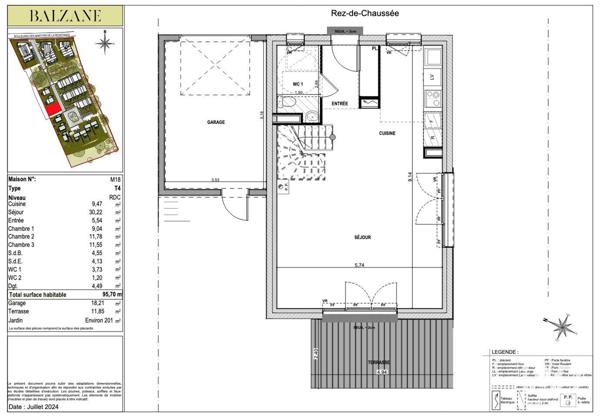 Maison à vendre 4 pièces 96 m² Couëron
