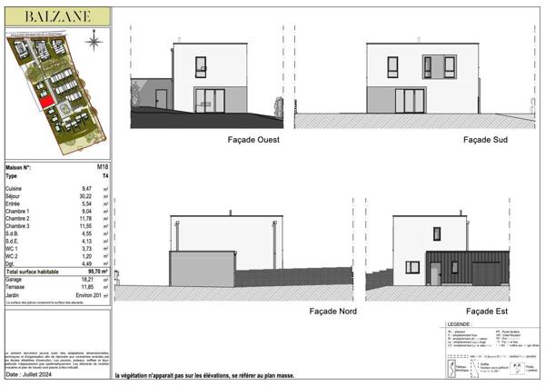 Maison à vendre 4 pièces 96 m² Couëron