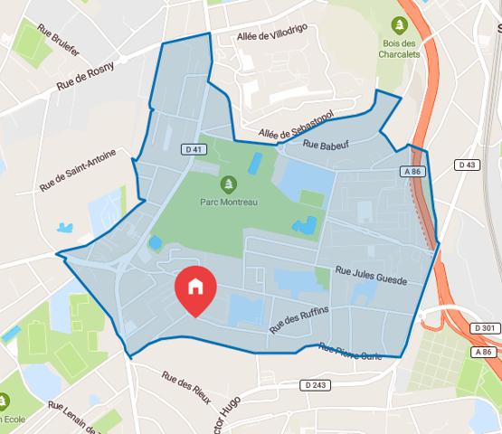 Montreuil (93100) EXCLUSIVITE MAISON INDIVIDUELLE 64 m2 / Jardin env 300 m2 MONTREUIL LES RUFFINS