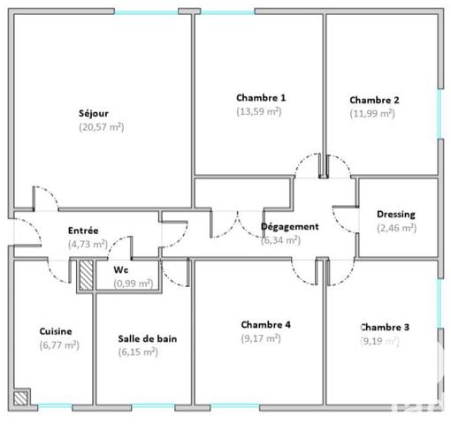Appartement à vendre 5 pièces 92 m² Brétigny-sur-Orge