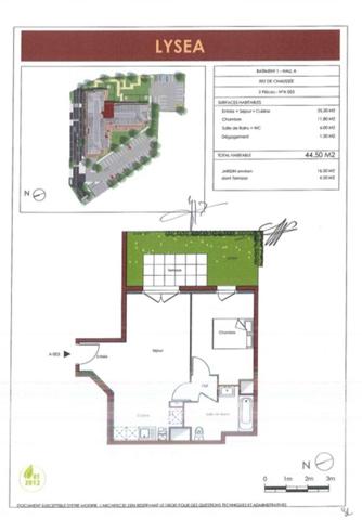 Appartement 2 pièces 44 m²