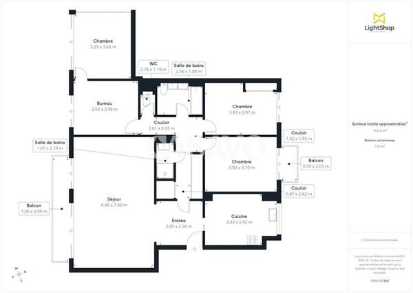 Vente Appartement 5 pièces de 117m² - 94210 Saint-Maur-des-Fossés