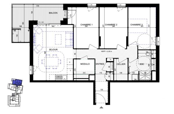 Appartement à vendre 4 pièces 84 m² Annecy