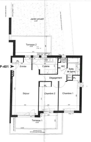 Suresnes - 3 pièces - Terrasses jardin de 103 m² - parking - cave