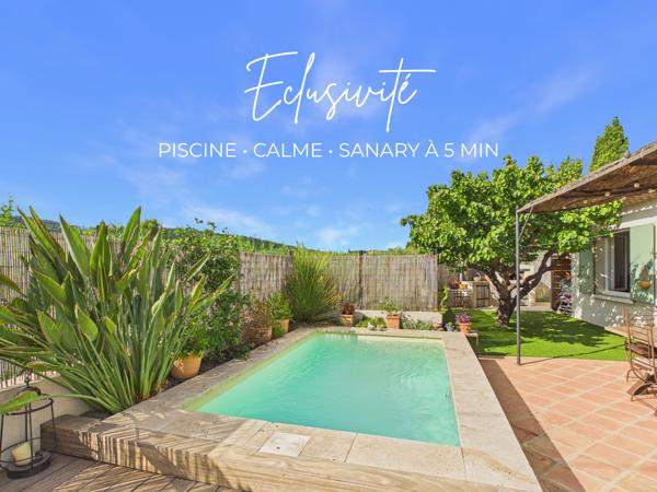 OLLIOULES AUX PORTES DE SANARY – MAISON RÉNOVÉE AVEC PISCINE – 3 CHAMBRES – 642 000 € FAI