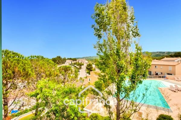 DOMAINE DE PONT ROYAL, BASTIDON climatisé et  meublé , 3 vraies chambres de  62 m2 avec vue dégagée,  piscine Résidentielle, emplacement  pour le véhicule