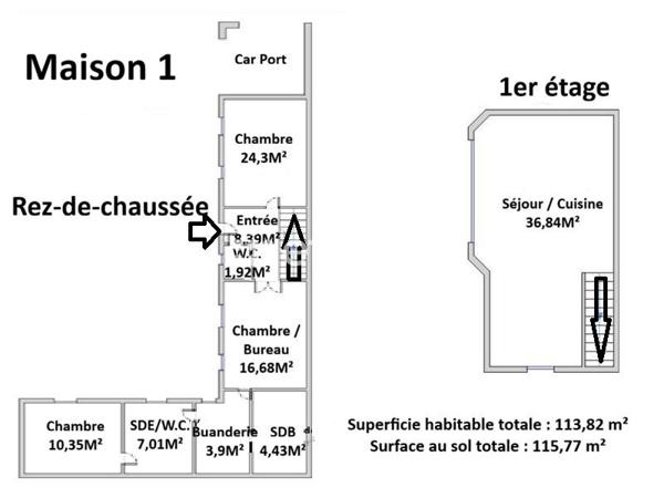 Maison
         6 pièces
        - 175 m² Exclusivité 825 000 € *