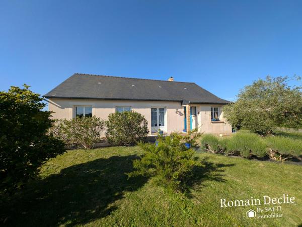 Pavillon de plain pied - 100m² - 3 chambres, grand terrain arboré et double garage