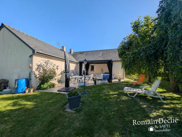 Pavillon de plain pied - 100m² - 3 chambres, grand terrain arboré et double garage
