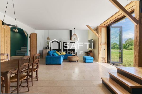 Ancien corps de ferme 265 m² hab entièrement repensé
