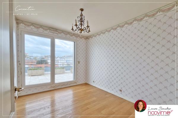 Saint-Félix vue Erdre, 5 pièces 121 m2 dernier étage avec 2 terrasses 3 garages