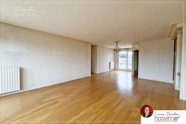 Saint-Félix vue Erdre, 5 pièces 121 m2 dernier étage avec 2 terrasses 3 garages