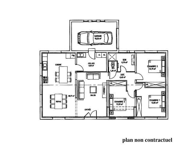 MAISON TYPE 4 DE PLAIN PIED Saint-Mathurin (85150)