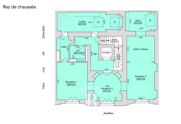 Paris 7ème, Appartement 4 Chambres -  418 m² à vendre
