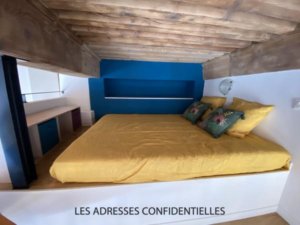 Lyon 1er - Croix Rousse - Superbe appartement canut T2 meublé avec mezzanine