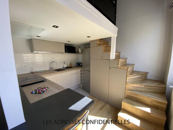 Lyon 1er - Croix Rousse - Superbe appartement canut T2 meublé avec mezzanine
