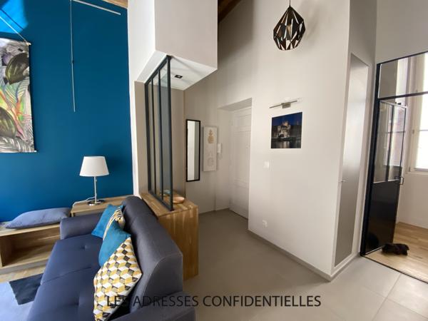 Lyon 1er - Croix Rousse - Superbe appartement canut T2 meublé avec mezzanine