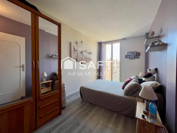 T5 80m² meublé – câble métro 8, cave, parking