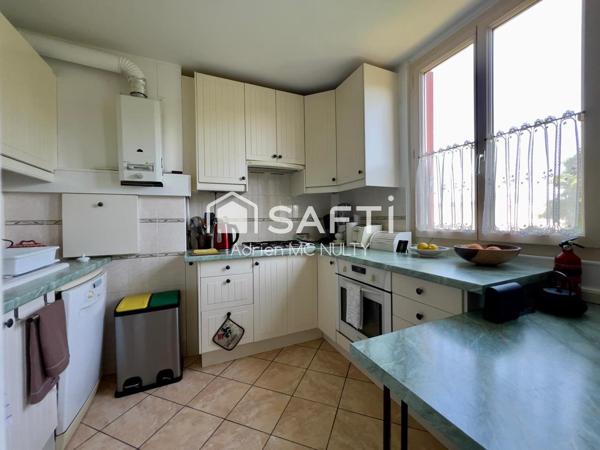 T5 80m² meublé – câble métro 8, cave, parking