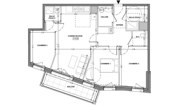 Appartement à vendre 4 pièces 80 m² Saint-Malo