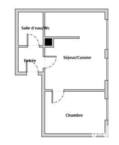 Appartement à vendre 2 pièces 36 m² Courbevoie
