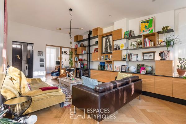 Maison de charme rénovée avec extension et jardin coeur Montchat