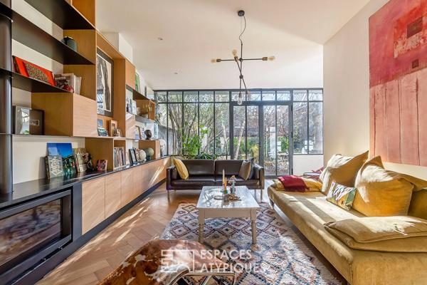 Maison de charme rénovée avec extension et jardin coeur Montchat