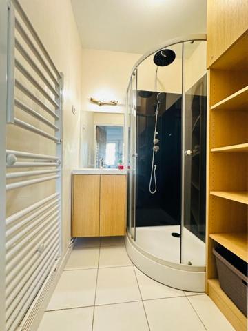 Appartement   cabine avec terrasse en RDJ