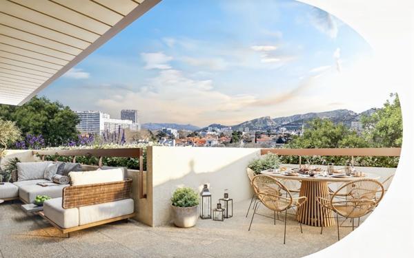 Appartement à vendre    3 pièces • 96,91 m2 Marseille 9