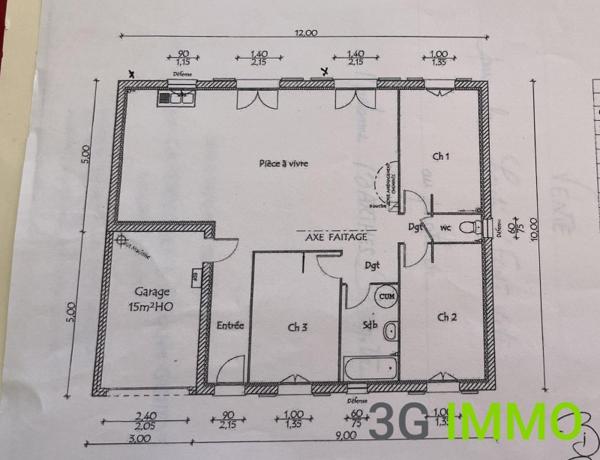 Vente / Maison de plain-pied