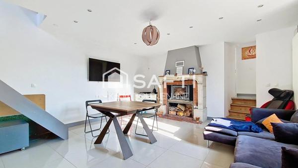 Maison sur sous sol total surelevé, 3 chambres, jardin...