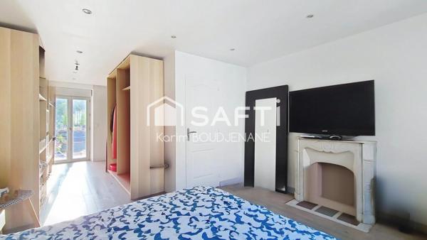 Maison sur sous sol total surelevé, 3 chambres, jardin...