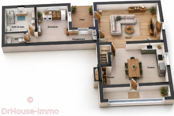 Maison à vendre 3 pièces de 103 m²