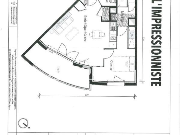 Location Appartement 2 pièces 46.2 m² - Toulouse 31200