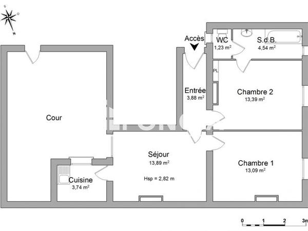 Location Appartement 3 pièces 53.76 m² - 8 RUE RENAULT Saint-mande 94160