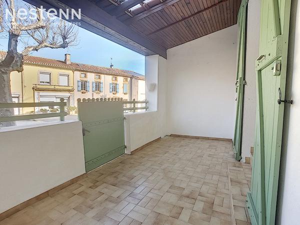 A vendre maison de village de 93m² habitables , trois chambres, terrasse sur la commune de Labastide d'Anjou