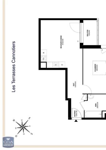 Appartement à louer 2 pièces 43.43m² Meaux (77100)