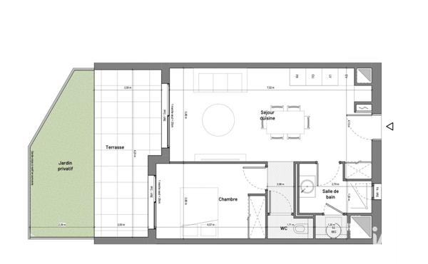 Appartement à vendre 2 pièces 46 m² Uzès