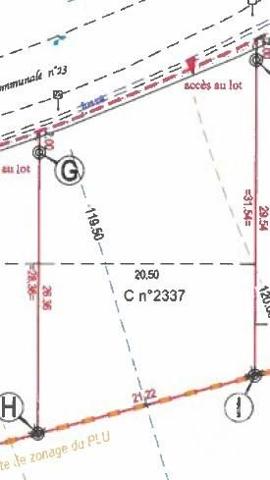 Terrain à vendre  611 m2 PLOUAGAT - 22
