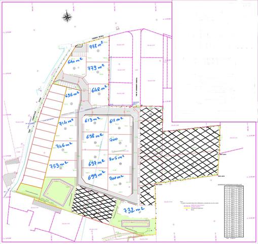 Civens, nouveau lotissement de nombreux terrains de 550 à 779 m2, vue dégagée