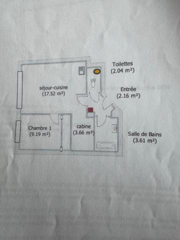 Appartement 38 m2 proche de la mer avec balcon