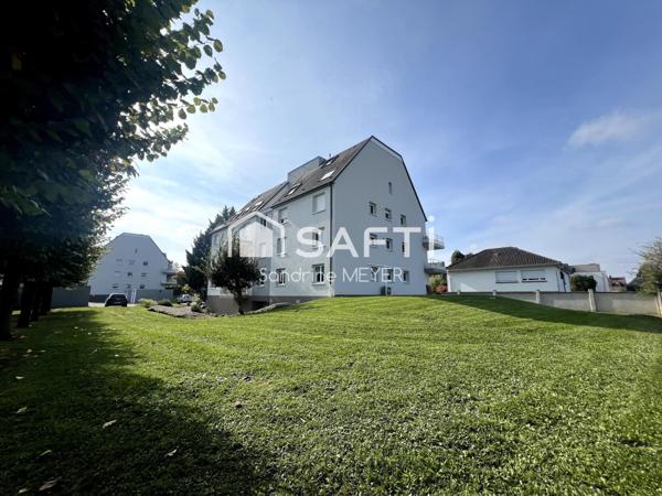 Superbe 2 pièces lumineux, balcon, garage, cave