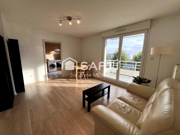 Superbe 2 pièces lumineux, balcon, garage, cave