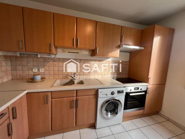 Superbe 2 pièces lumineux, balcon, garage, cave