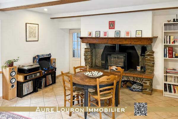 Hèches (65250) MAISON / GÎTE PYRÉNÉEN AVEC GRAND TERRAIN EN BORD DE RIVIÈRE – HÈCHES (ENTRE LANNEMEZAN & ARREAU)