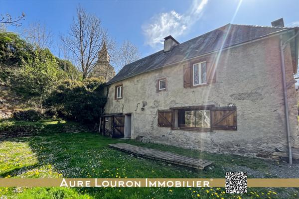 Hèches (65250) MAISON / GÎTE PYRÉNÉEN AVEC GRAND TERRAIN EN BORD DE RIVIÈRE – HÈCHES (ENTRE LANNEMEZAN & ARREAU)
