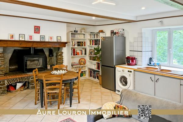 Hèches (65250) MAISON / GÎTE PYRÉNÉEN AVEC GRAND TERRAIN EN BORD DE RIVIÈRE – HÈCHES (ENTRE LANNEMEZAN & ARREAU)